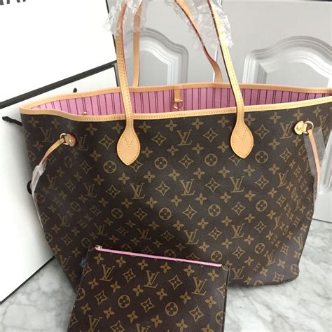 lv neverfull pink interior|louis vuitton neverfull tote.